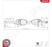 ESEN SKV 40SKV456 Arbre de transmission
