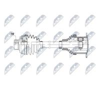 Demi-arbre Essieu avant boîte de vitesses manuelle NPW-AU-009 NTY pour AUDI A5