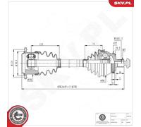 ESEN SKV 40SKV446 Arbre de transmission