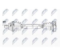 NTY Arbre de transmission NPW-VW-085 avant droit 813 mm