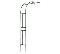 Demi arche de rosier, arche décorative de jardin, arche latérale en treillis, arche en métal pour diverses plantes grimpantes, largeur 60-300 cm, pour décoration intérieure et extérieure (vert
