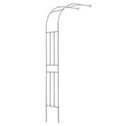 Demi arche de rosier, arche décorative de jardin, arche latérale en treillis, arche en métal pour diverses plantes grimpantes, largeur 60-300 cm, pour décoration intérieure et extérieure (blanc