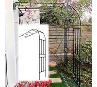 Demi-Arche for Plante grimpante, Demi-paroi latérale de Jardin, Support for rosiers d'extérieur, Tubulaire en métal Inoxydable(60x240x45cm)