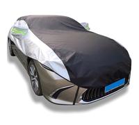 Demi-bâche De Voiture Pour VW Beetle Cabrio 2011-2019 , Isolation Thermique Anti-neige Respirante Housse De Toit De Voiture Protection Contre La Neige, La Pluie Et La Poussière Pare-brise(Black silver