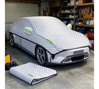 Demi Bâche De Voiture Protectrice pour VUS Extérieure 530x250cm | Protecteur De Neige Avec Coton Et Aluminium, Housse De Protection Extérieur Anti-Givre, Couverture De Pare-Brise Et Vitres