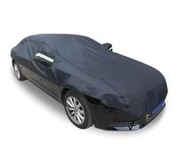 Demi-bâche Voiture pour Ford Puma, Housse De Toit De Protection Universelle Ultra-Douce, Imperméable, Anti-poussière, Coupe-Vent, Pare-Brise Extérieur Respirant Pare-Soleil Anti-Gel Anti-Rayures(Dark
