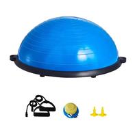 Demi-Ballon D'exercice - Duoku - Aj-22-3 - Capacité 300 Kg - 23 Po - Avec Bandes De Résistance Multicolore