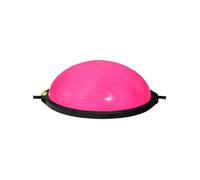 VEVOR Demi-ballon Fitness 66 cm, Ballon d'Équilibre Capacité 680 kg, Station d'Équilibre avec Bande de Résistance et Pompe à Pied, Entraînement Complet du Corps, Domicile, Gym, Gymnastique, Rose