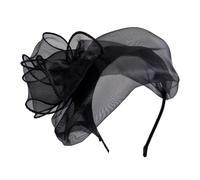 Demi-bandeau vintage pour fête de mariage Blanc Bandeau à cheveux en dentelle pour dîner fête