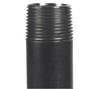 Demi bobine fonte filetée noire - filetage 15/21 noir - longueur 100 mm CODITAL