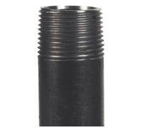Demi bobine fonte filetée noire - filetage 26/34 noir - longueur 100 mm CODITAL