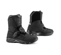 Demi-bottes moto touring Falco Marshall noir - Cuir étanche - Protections D3O - Renforts sélecteur 42