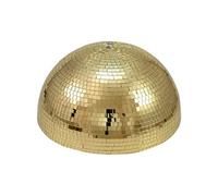Eurolite Demi-boule à facettes motorisée 40 cm – doré – moteur intégré 1 tour/minute
