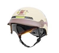 Demi-Casque - Casque de Cyclisme avec Pare-Soleil | Équipement de tête à dégagement Rapide pour Hommes et Femmes, ATV Cruiser, vélo de Montagne, Skateboard, Scooter, Cyclisme