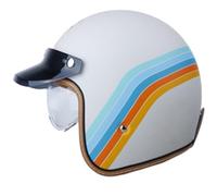 Demi Casque De Moto à Visage Ouvert Demi Casque Casque Moto avec VisièRe Vintage HomologuéS ECE Scooter Mobylette Casque Moto pour Cruiser HéLicoptèRe Scooter D01, XXL=61-62cm