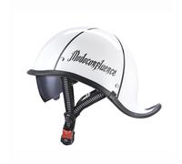 Demi-Casque De Moto Casque De Vélo Casque Ouvert Rétro De Style Allemand Casque De Moto Classique Demi-Casque De Cyclomoteur pour Hommes Adultes Famille J,XL=(61-62CM)