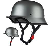 Demi Casque De Moto, Casque Jet Rétro, Casque Bol Moto Homologué Dot/ECE, Casques Vintage À Face Ouverte, avec Doublure Intérieure Amovible, pour Vélos Motos Scooter 4,XL