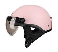 Demi-Casque de Moto de Baseball pour Adulte, Casques Jet de Scooter ECE Homologué pour Vélo Croiseur Chopper Cyclomoteur,L=59-60cm,Style2