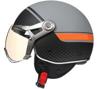 Demi Casque De Moto Jet Moto Casque Bol, Casques Vintage À Face Ouverte avec Rapide De Lunettes, Dot/ECE Homologué en pour Scooter Chopper, Casque De Moto Pilot Demi-Jet 2,XL