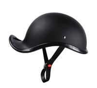 Demi-Casques De Moto Casque Ouvert Classique Homologué ECE Vintage Scooter Open Face Demi Casque Conception Légère pour Homme Et Femme Adultes F,L=(59-60CM)
