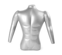Demi-corps pour homme avec mannequin gonflable en PVC en plastique pour homme Demi-musée temporaire NOTEDon39t gonfler trop plein. Comment dégonfler le trou d'air