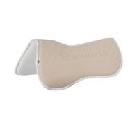 Demi-coussin pour cheval avec dessous en fibre de bambou Acavallo Lycra & Memory Foam Beige M