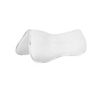 Demi-coussin pour cheval avec dessous en fibre de bambou Acavallo Lycra & Memory Foam Blanc M