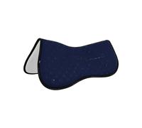 Demi-coussin pour cheval avec dessous en fibre de bambou Acavallo Lycra & Memory Foam Bleu L