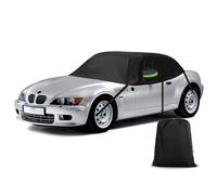 Demi Couverture Bâche Voiture Remplacement pour BMW Z3 1996-2002, Couverture Toit Souple imperméable, Demi Garage avec Sangles Résistant aux UV pour Tous Les Temps