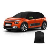 Demi Couverture Bâche Voiture Remplacement pour Citroen C3 2009-2025, Couverture Toit Souple imperméable, Housse de Voiture avec Sangles Résistant aux UV pour Tous Les Temps