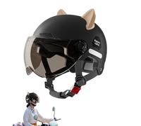 Demi-Couvre-Chef de Moto,Demi-Couvre-Chef,Demi-tête Portable pour Motos | Fournitures de Moto électrique de Protection Solaire, Couvre-Chef Ouvert pour vélo, croiseur, Scooter