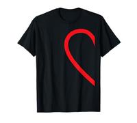 Demi cœur Gauche côté Amour Couple Camisa Pareja Ropa T-Shirt