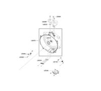 DEMI-CUVE ARRIERE AEGIS-PJT6205 6206.6 U POUR LAVE LINGE SAMSUNG - DC97-15236B