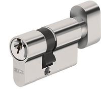 Demi-cylindre à bouton à profil européen - nickelé - 10 x B30 mm - E5 ABUS