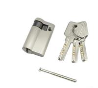Demi-cylindre de serrure en cuivre pour portes intérieures avec 3 clés en laiton pour une sécurité améliorée pour chambre à coucher et salle de bain, profil européen en bois ou en aluminium, 50 mm (50