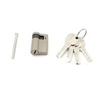 Demi Cylindre De Serrure Matériel principal latéral simple de cylindre serrure porte en verre à moitié excentrique plein cuivre(55mm)