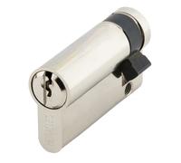 Demi-cylindre européen 5 goupilles 5G 10 x 45 mm pour fermeture anti-panique laiton nickelé 3 clés HERACLES C100112