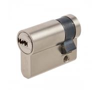 Demi-cylindre haute sécurité Volt en laiton nickelé 40 x 10 mm VACHETTE