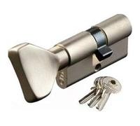 Demi-cylindre HG5 à bouton VACHETTE - Laiton nickelé - 30x10 mm - 00073011 G