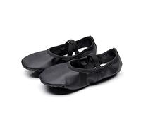 Demi Danse Chaussures 2 Paires De Chaussures Points Girls La Danseuse pour Ballet Enfants Danse Pantoufles Professionnelles Latines Yoga Filles(Black,31)