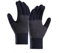Demi-Doigts en Tissu Hiver hommes et femmes garder chaud écran tactile gants en tricot manchette élastique doux plein doigt gants mitaine