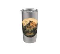 Demi-dôme vintage Yosemite Gobelet isotherme en acier inoxydable double paroi