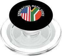 Demi Drapeau Africain moitié américain USA Afrique du Sud PopSockets PopGrip pour MagSafe