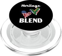 Demi Drapeau Africain moitié américain USA Afrique du Sud PopSockets PopGrip pour MagSafe