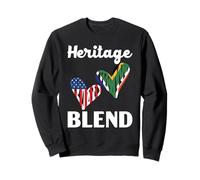 Demi Drapeau Africain moitié américain USA Afrique du Sud Sweatshirt
