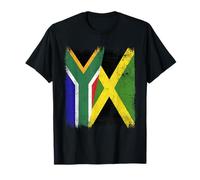 Demi Drapeau Afrique du Sud Jamaïque T-Shirt