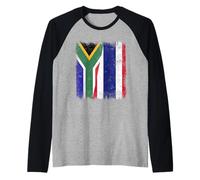 Demi-Drapeau Afrique du Sud Thaïlande Racines thaïlandaises Manche Raglan