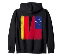 Demi-Drapeau Allemand Samoa Heritage Allemand Samoan Sweat à Capuche