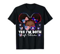 Demi Drapeau américain du Belize Amérique USA Filles Enfants T-Shirt