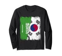 Demi Drapeau Arabie Saoudite Corée du Sud Manche Longue